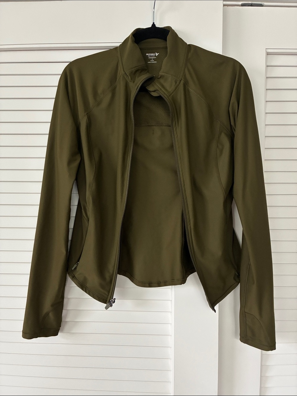 Old Navy Olive Activewear Zip Jacket